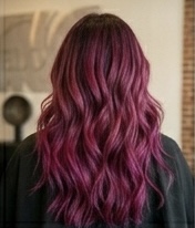 Bold magenta waves — vivid full-color transformation on wavy texture